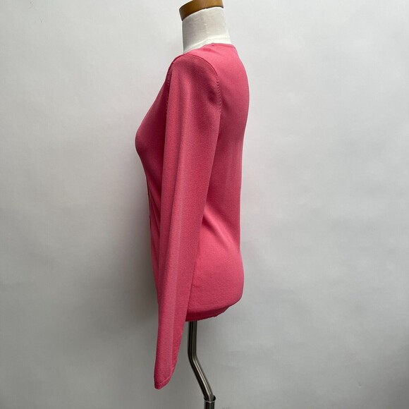 Caslon Women's Knit Sweater Small Pink Long Sleeve - Picture 3 of 11